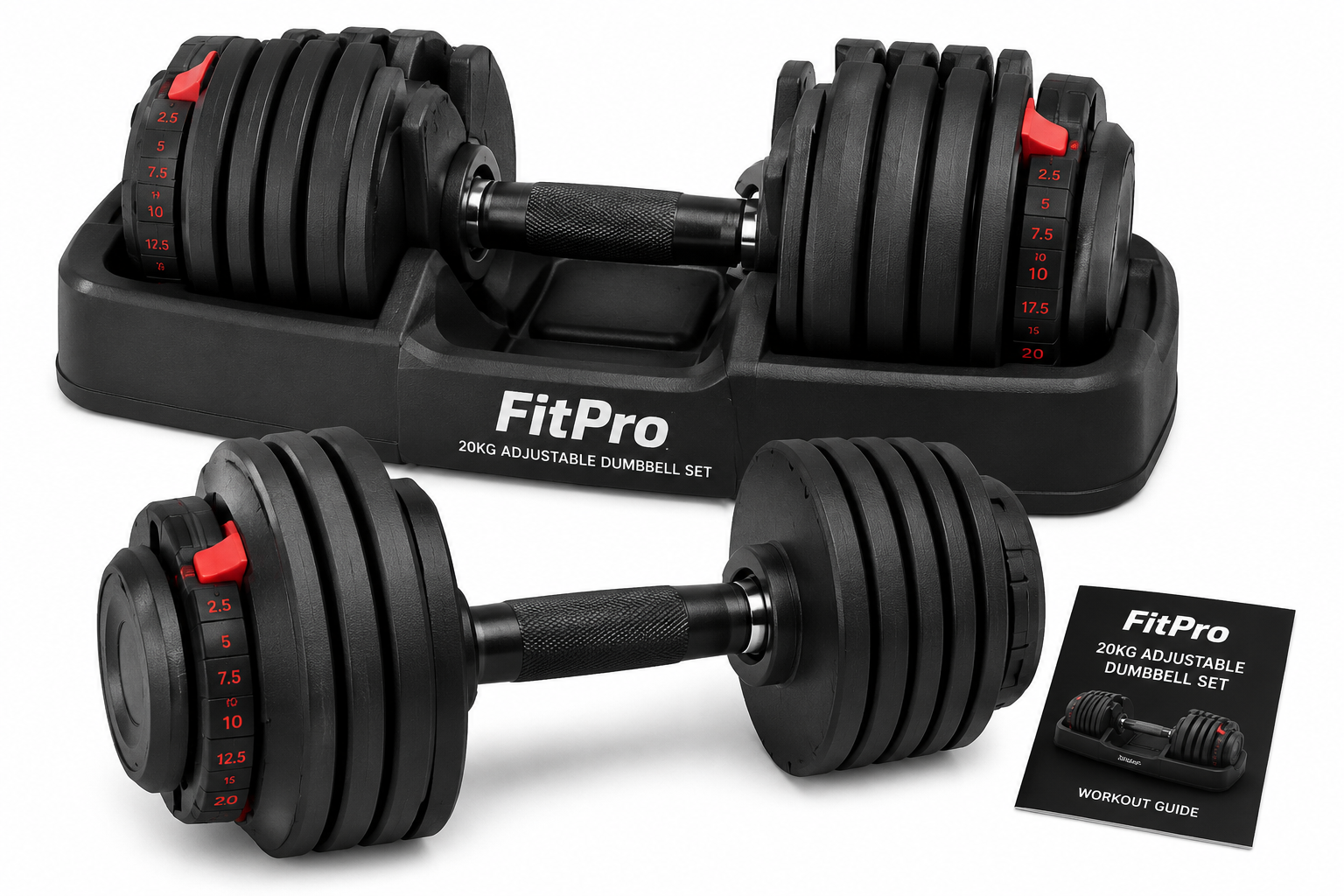 Adjustable Dumbbell Set 20kg